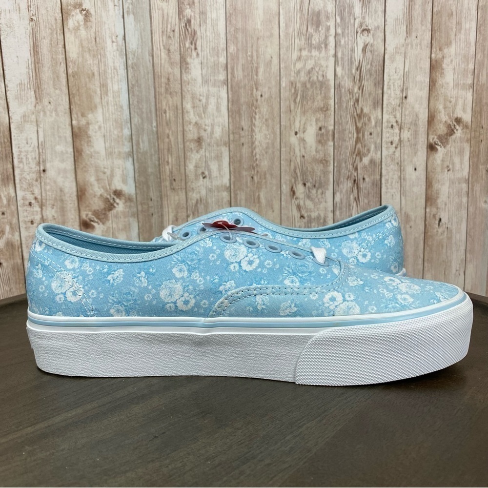 Vans Authentic Platform 2.0 Tonal Floral Canvas Sneaker Size 9.5‎ Women - Picture 9 of 12